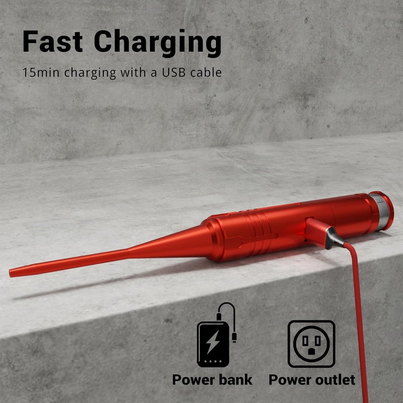 OWLSHOOT Rechargeable Bore Sight Laser Kit: Green/Red Laser Boresighter with 50 Adapters Fit for All Gun(0.17 to 12GA) - Multiple Caliber Quick Zeroing for Rifle Pistol - Shooter Essential - Image 2